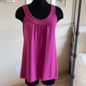 Pink Sleeveless Knit Sweater by Joseph A.